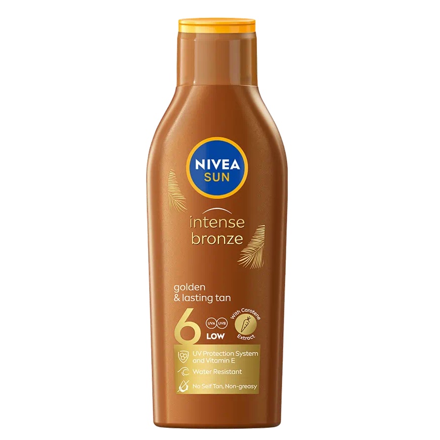 Nivea, Intense Bronze karoténové mlieko na opaľovanie SPF6 200ml
