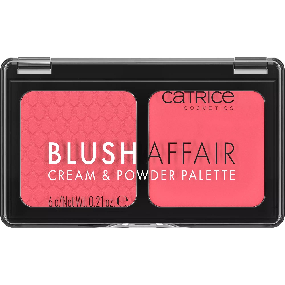 Catrice Blush Affair Cream & Powder Palette krémová a pudrová tvářenka 010 Stunning Strawberry 6 g
