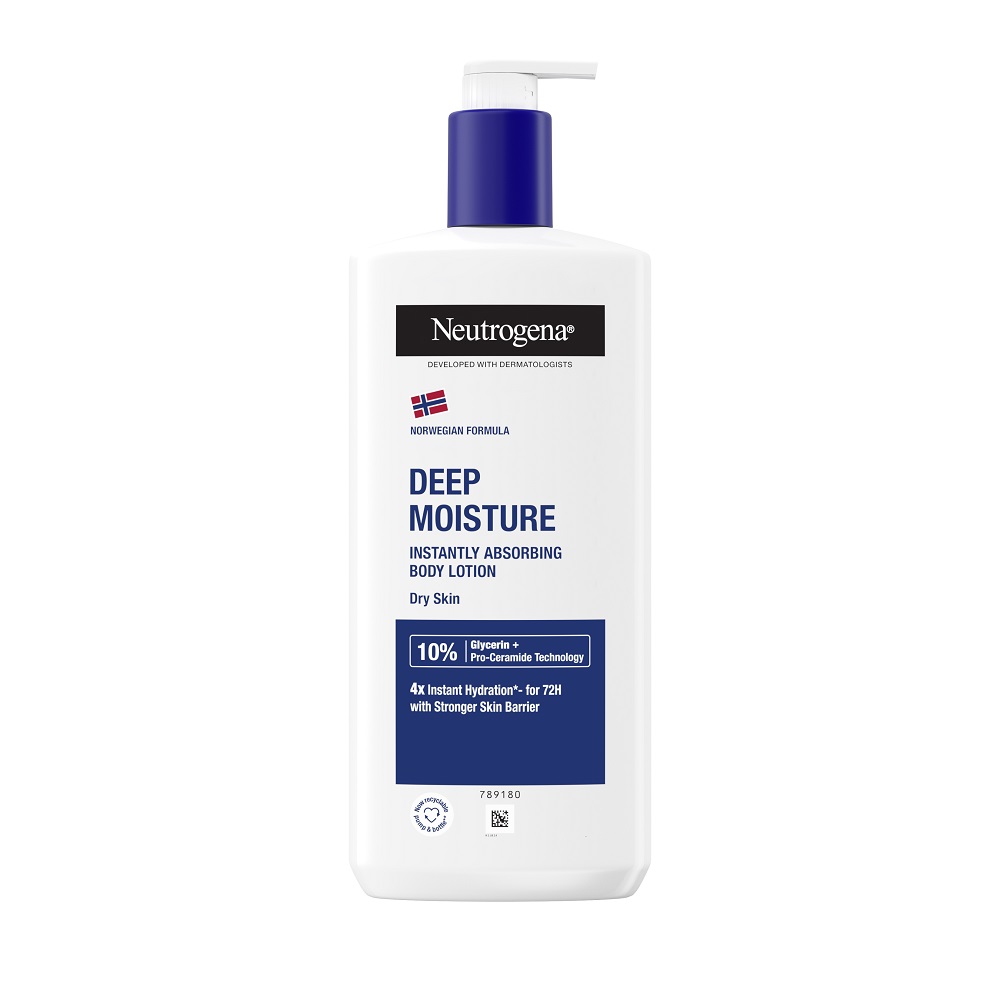 Neutrogena Body Care hĺbkovo hydratačné telové mlieko pre suchú pokožku 400 ml