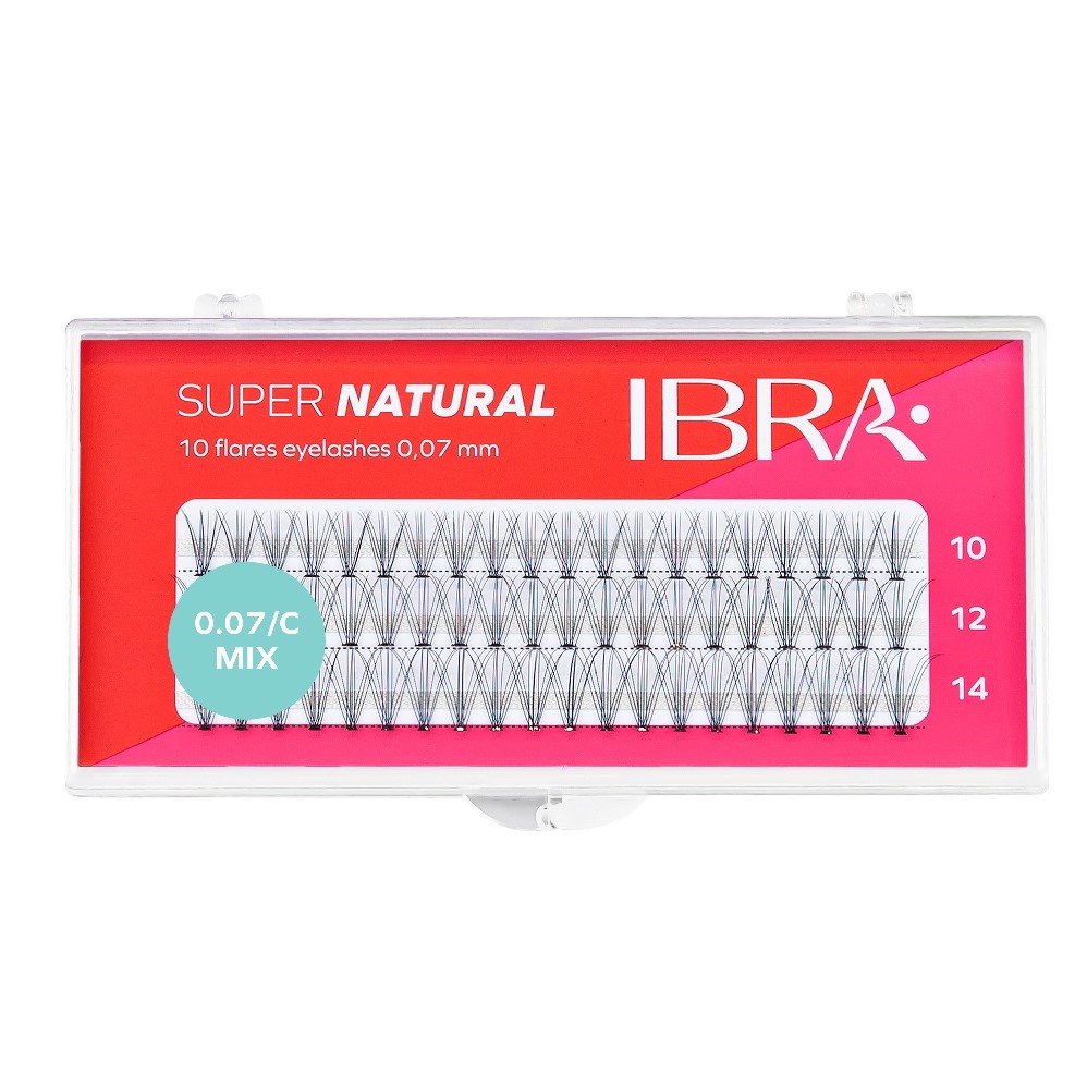 Super Natural Kępki Sztucznych Rzęs 10 D-0.07mm C Mix