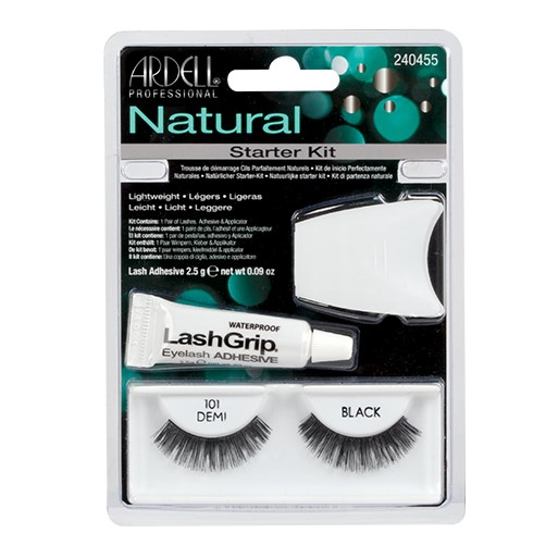 Natural 101 1 Para Sztucznych Rzęs Black + Lash Adhesive Klej Do Rzęs + Lash Applicator…