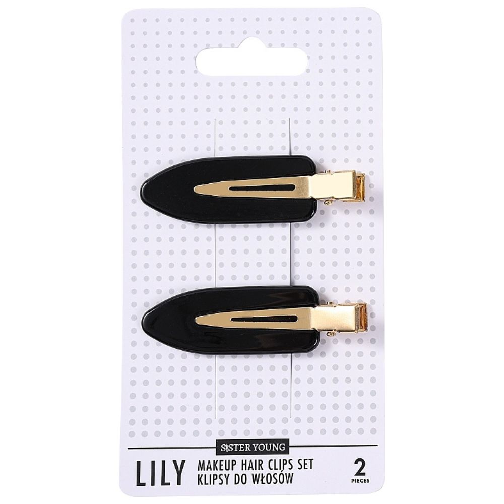 Lily Hair Clips Set Lily Sponky Do Vlasů čErné