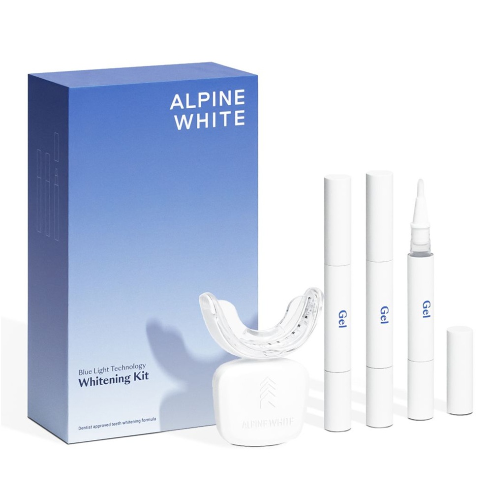 Whitening Kit Zestaw Wybielający Lampa LED + żEl Wybielający + Ustnik + Skala Odcieni Z…