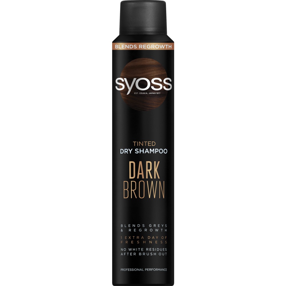 Syoss tónovací suchý šampón Dark Brown 200 ml