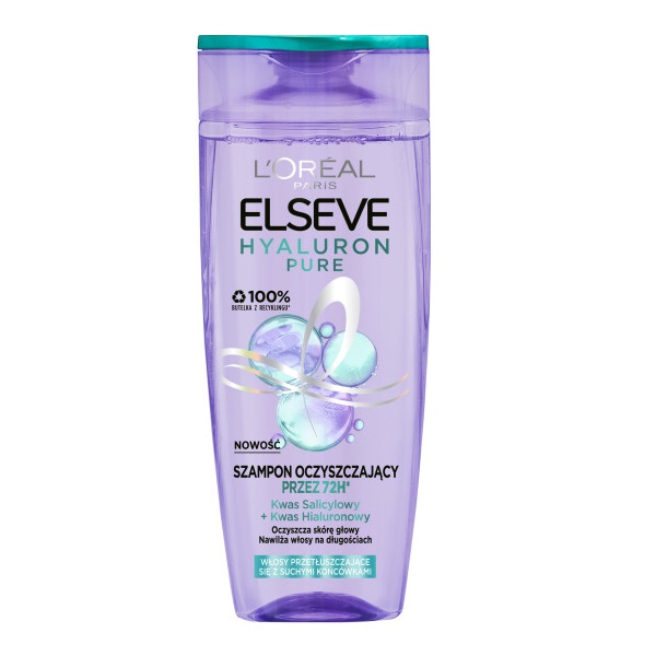 Elseve Hyaluron Pure Szampon Oczyszczający