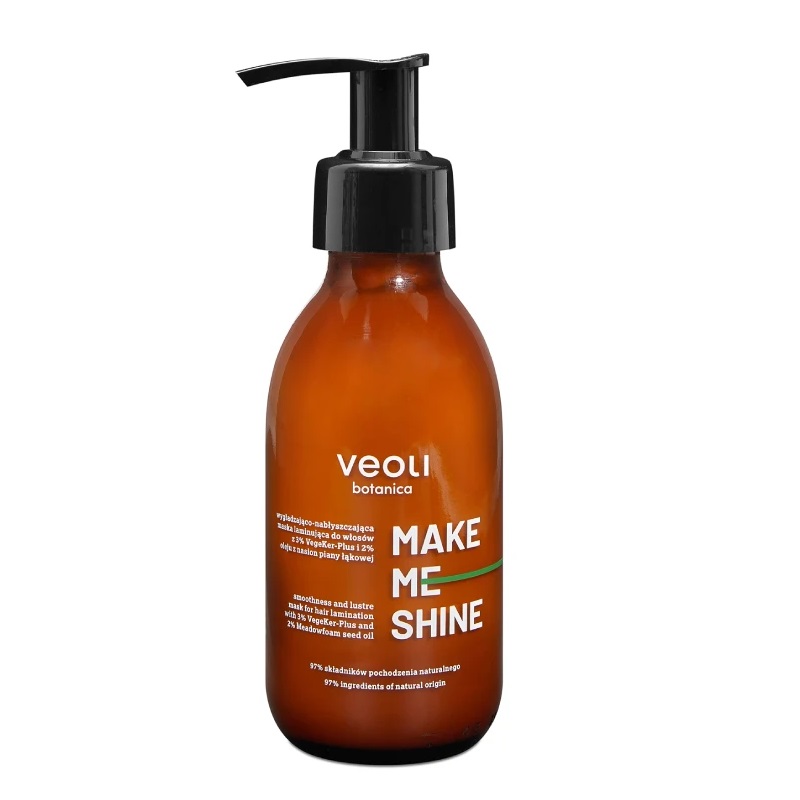 Veoli Botanica Make Me Shine vyhladzujúca a lesklá laminujúca maska na vlasy 140 ml