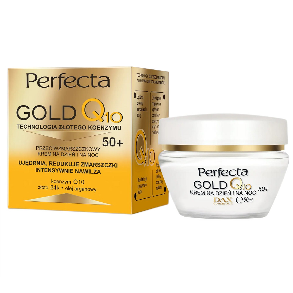 Perfecta Gold Q10 denný a nočný krém proti vráskam 50+ 50 ml