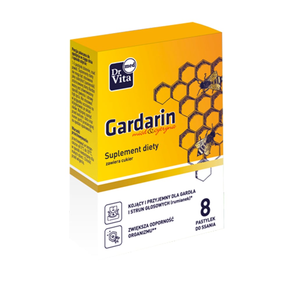 Gardarin Med A Citrón Doplnok Stravy 8 Pastiliek